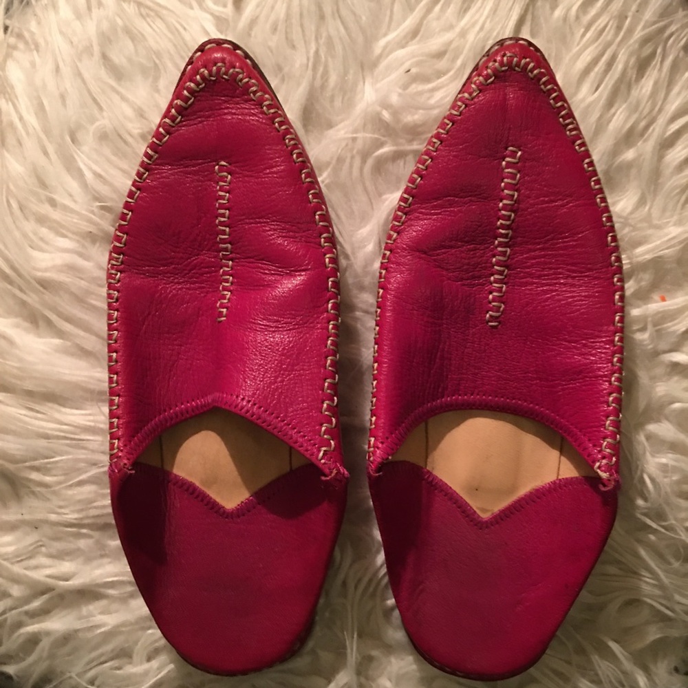 Moroccan handcrafted slip on shoes
